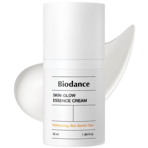 Biodance Skin-Glow Essence Cream, Moisturizing, Anti-Aging, Hyaluronic Acid & Ceramide Facial Moisturizer | 1.69 fl.oz, 50ml