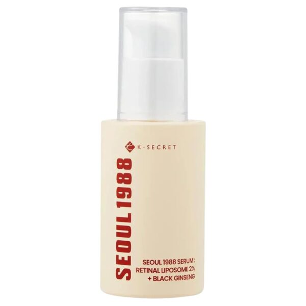 KSECRET SEOUL 1988 Serum : Retinal Liposome 2% + Black Ginseng, 30ml/1.01fl.oz | 58% Black Ginseng Extract | Retinal serum, Bakuchiol, VitaminC&3Peptides for Wrinkle Care | Korean Skincare | seoul1988
