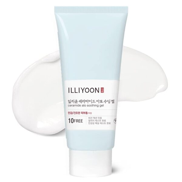 Illiyoon Ceramide Ato Soothing Gel - Vegan Facial Moisturizer for All Skin types, 5.9 Fl Oz (175ml)
