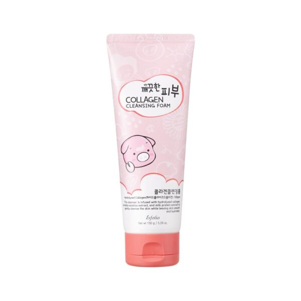 esfolio Collagen Cleansing Foam – Hydrating Face Wash for Deep Cleansing&Nourishing Skin – Korean Skincare All Skin Types – Gentle Foaming Facial Cleanser with Centella&Milk Protein (5.29 OZ-150ML)