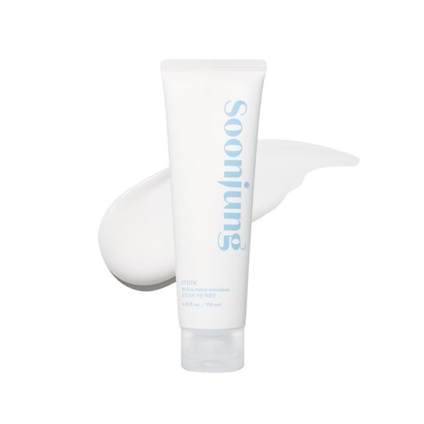 ETUDE SoonJung 10 Free Moist Emulsion 4.39 fl. Oz (130ml) 23AD | Hypoallergenic Non-Irritating Hydrating Emulsion for Skin Damage Care and Relaxation | Korean Skin Care