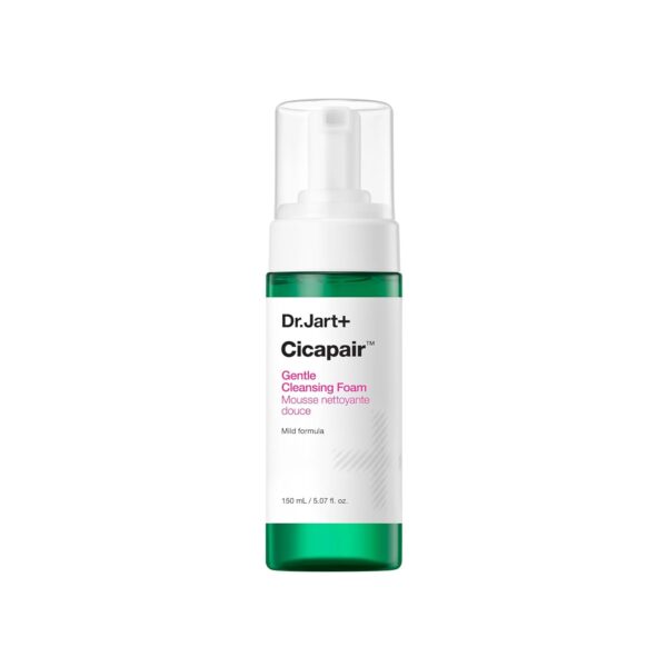 Dr.Jart+ Cicapair™ Gentle Foam Face Wash Cleanser for Sensitive Skin with Centella Asiatica | Korean Skin Care, 5.07 Fl Oz