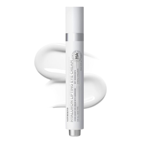 Hyaluron Lifting Eye Cream, Hyaluronic Acid, 5% arbutin, Niacinamide for Puffy Eyes, Dark Spot and Fine Lines, Hydrating Under Eye Bag, Korean Skin Care, 15ml, 0.5 fl. oz.