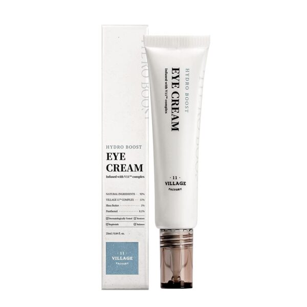 Hydro Boost Eye Cream Hyaluronic Acid Shea Butter Panthenol Deep Hydrating and Nourishing Korean Skincare (0.85 fl oz/25ml)
