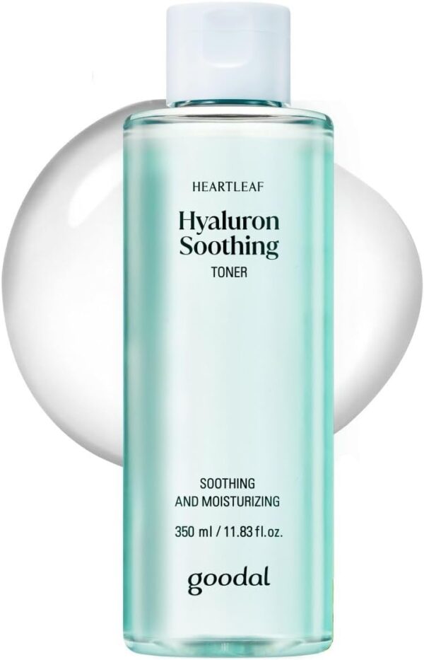 GOODAL Heartleaf Hyaluron Soothing Toner - Trouble Care, Korean Skin Care, Soothing, Moisturizing, Hydrating, Calming Skin, Instant Cooling, Hyaluronic acid,Ceramide, Mother's Day Gifts (11.83 fl.oz.)