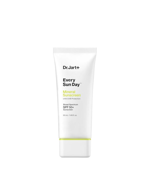 Dr.Jart+ Every Sun Day Mineral Korean Sunscreen SPF 50+ for Face | Korean Skin Care | Travel Size, 1.69 Fl Oz