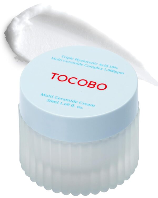TOCOBO] Multi Ceramide Cream 1.7 Fl oz / 50ml | Moisture cream, Ceramide moisturizer, Korean Skin Care, Natural Ingredients, Sensitive Skin | Cruelty Free, Korean Vegan Cream, mother's day gift