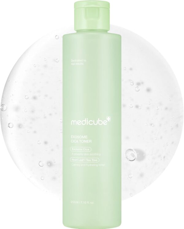 medicube Exosome CICA Toner | Daily Soothing Toner with Exosome CICA, Heartleaf, Tea Tree, 12 Kinds of CICA | Low Irritation, Sebum Care Korean Skin Care, for Stressed Skin (210ml / 7.10 fl.oz.)