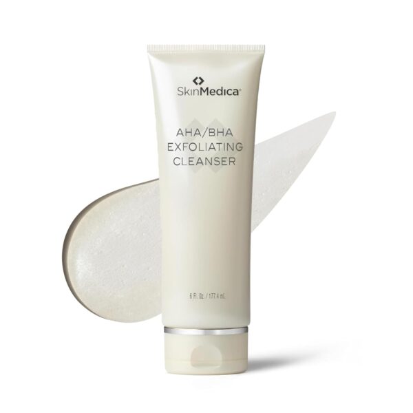 SkinMedica AHA/BHA Exfoliating Cleanser - Gently Scrub Away Dead Skin with Exfoliating Face Wash Cleanser, Improving the Appearance of Skin Tone and Texture, 6 Fl Oz