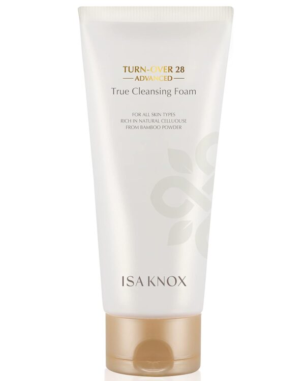 Isa Knox True Foaming Facial Cleanser (6.1fl oz) - Korean Skincare, Non-Drying Bubble Foam Face Wash, Pomegranate Vinegar, Natural Bamboo Cellulose