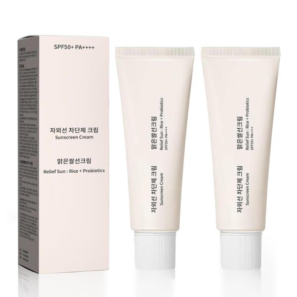 Aethra 2 PCS Korean Skin Care Solution for All Skin Types, S-P-F50 +PA++++, SP50+++Korean Skin Care Solution for All Skin Types