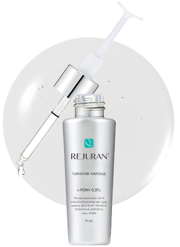 REJURAN® Turnover Ampoule, c-PDRN® - Original PDRN Anti-Aging Face Serum for Firmness, Radiance, and Youthful Glow. Korean Skin Care, Clinically Developed (1.01 fl oz)