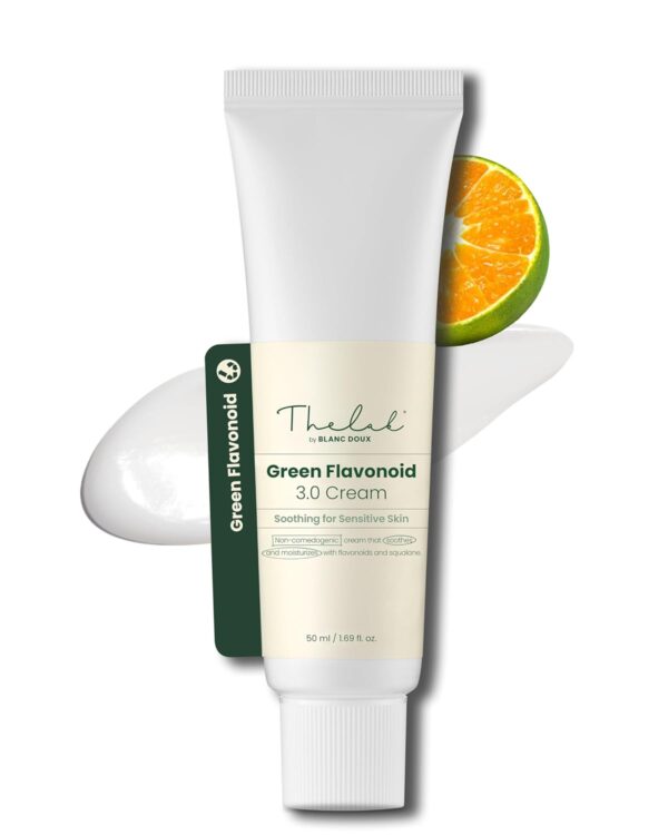 Lightweight Trouble Care Daily Moisturizer Watery Soothing Cream Centella Asiatica CICA Green Flavonoid - 1.7Oz Non-Clogging Oil Free Acne-Prone Skin Calm Redness Rosacea Korean THE LAB Blanc Doux