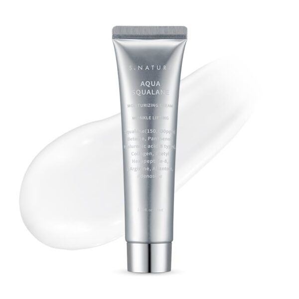 AQUA SQUALANE MOISTURIZING CREAM | Face Moisturizer for Dry and Sensitive Skin, Long-lasting Hydration, Pore Care Cream, Korean Skin Care (2.7 Fl Oz, 80ml)