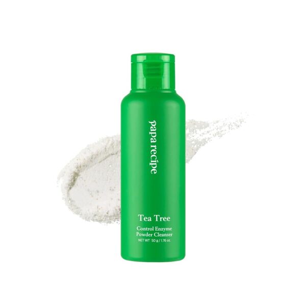Papa Recipe Tea Tree Control Enzyme Powder Cleanser - Soft Exfoliating Facial Wash for Sensitive Skin (50g, 1.72oz) - Korean Skincare for Radiant, Smooth Complexion