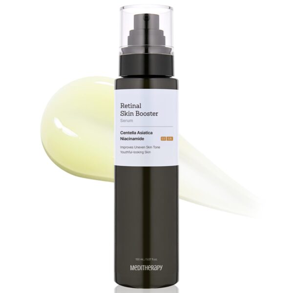 MEDITHERAPY Retinal Skin Booster Serum 5.07 fl. oz - 100ppm Retinal Ideal for Beginner & Sensitive Skin - Advanced Retinol Serum for Face - Retinaldehyde Facial Serum for Uneven Skin Tone & Fine Lines
