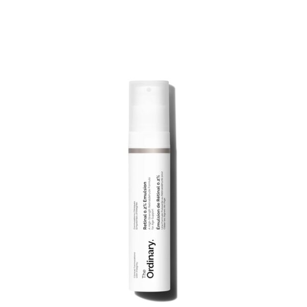 The Ordinary Retinal 0.2% Emulsion, High-Strength Retinoid Serum for Advanced Anti-Aging Support, 0.5 Fl Oz