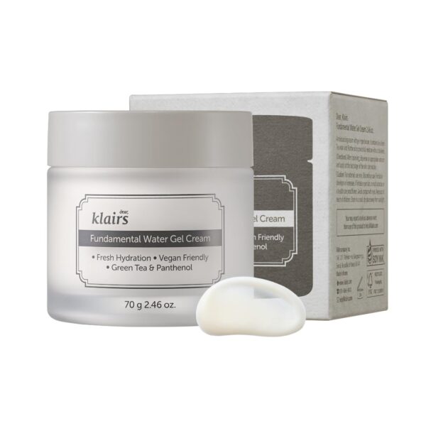 DearKlairs] Fundamental Water Gel Cream 2.36 fl oz | Vegan, Jeju Green Tea Water and Panthenol