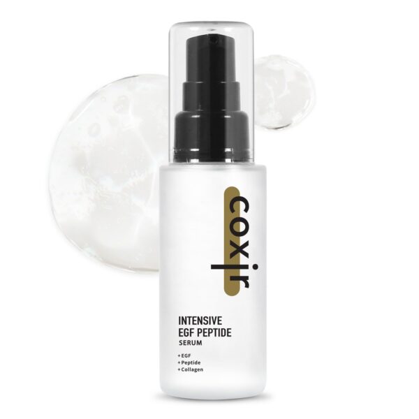 coxir INTENSIVE EGF PEPTIDES SERUM l EGF(Epidermal Growth Factor), Peptide, Niacinamide, Collagen l Firming l Korean Skincare (1.69 Fl Oz (Pack of 1))