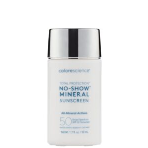 Colorescience Total Protection™ No-Show™ Mineral Sunscreen SPF 50, 100% Invisible all-mineral sunscreen for all skin tones & types