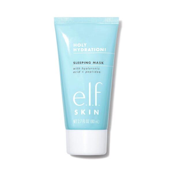 e.l.f. Holy Hydration! Sleep Mask, Ultra-Hydrating Dual-Use Face Mask, Replenishes & Nourishes Dry Skin for a Plumped Up Complexion, 2.7 Fl Oz (80mL)