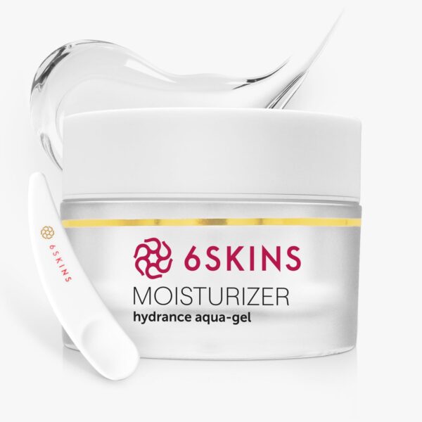 6SKINS® Aqua Gel Face Moisturizer with Niacinamide & Ceramides | Oil-Free Hydrating Facial Moisturizer for Women & Men | K Beauty Skincare, Skin Barrier Repair | Non-Greasy, All Skin Types 1.7 oz