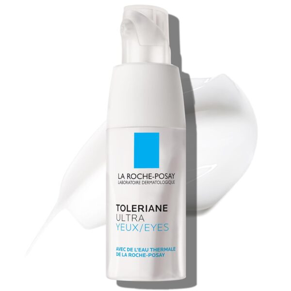 La Roche-Posay Toleriane Dermallergo Eye Cream Soothing Repair Moisturizer, Soothes and Comforts Sensitive Skin, Allergy Tested, Fragrance Free, Alcohol Free, Formerly Toleriane Ultra Eyes