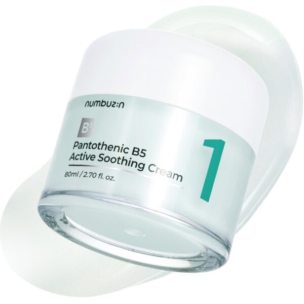 numbuzin No.1 Pantothenic B5 Active Soothing Cream | Remove sebum and skin troubles, Pantothenic acid, Korean Skincare Gift for Women | 2.70 fl oz