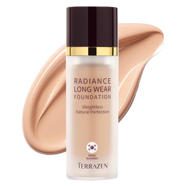Korean Foundation Face Makeup Cream 30ml Beige Fair to Light Skin - Beauty Liquid Full Coverage Long Lasting Base with Natural Matte Finish Weightless Full Coverage foundation makeup (Beige)